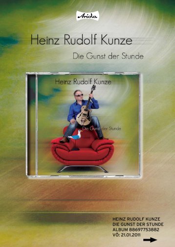 heinz rudolf kunze die gunst der stunde album 88697753882 vö