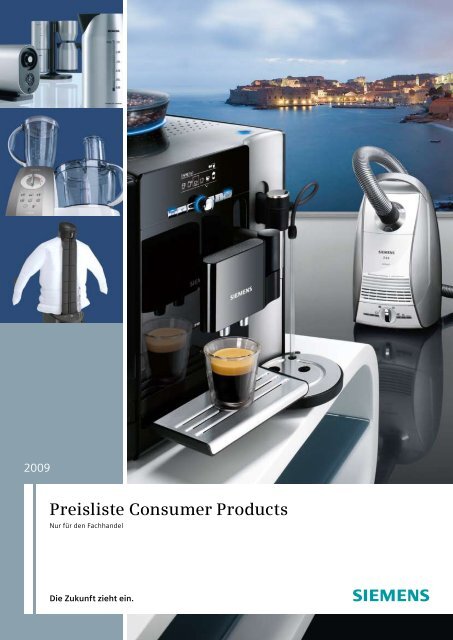 Preisliste Consumer Products - Siemens Home Appliances