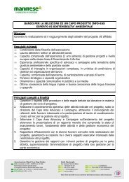 BANDO PER LA SELEZIONE DI UN CAPO PROGETTO INFO-EAS ...