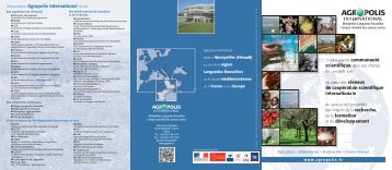 Plaquette institutionnelle - Agropolis International