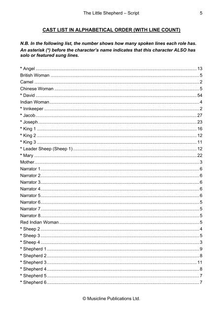 Script The Little Shepherd.pdf - Musicline