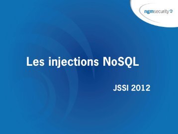 injections nosql - OSSIR