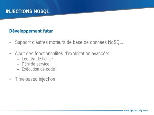 injections nosql - OSSIR