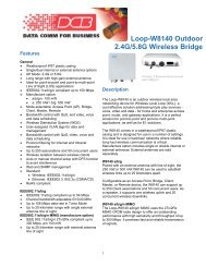 Loop-W8140 Outdoor 2.4G/5.8G Wireless Bridge - DCB Inc.