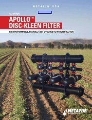 Netafim - Apollo Disc-Klean Filter Guide - Colorfil