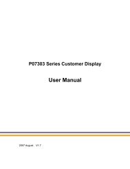 POS7303 Stand Alone VFD Pole Display