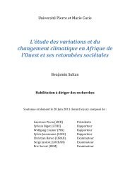 L'étude des variations et du changement climatique en ... - Locean