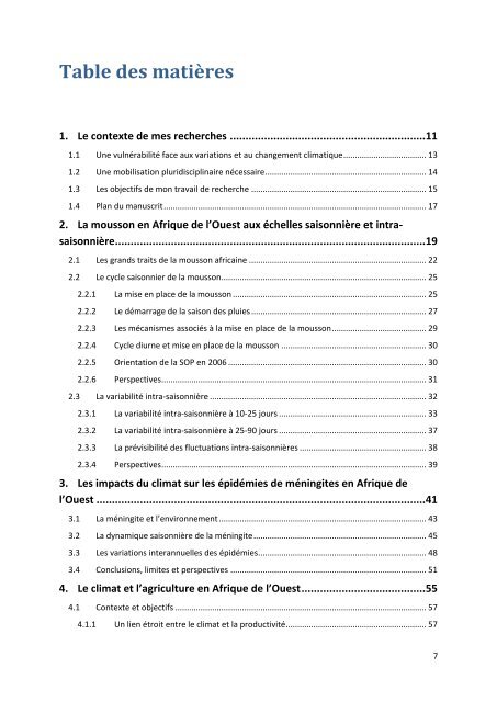 L'étude des variations et du changement climatique en ... - Locean