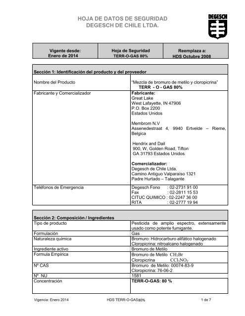 HDS Terr - O - Gas 80.pdf - degesch - chile