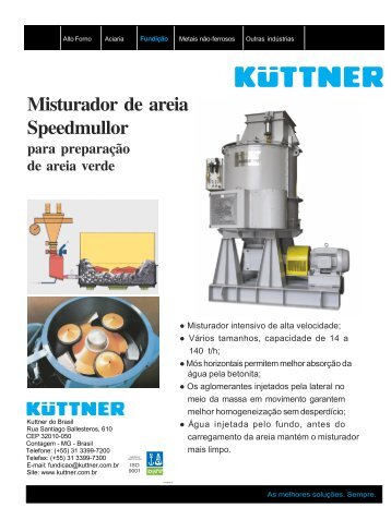 Misturador de areia Speedmullor - Kuttner