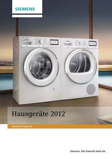 Hausgeräte 2012 - Siemens