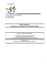 CCTP SPANC CCTA.pdf - La Communauté de Communes de la ...