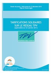 TARIFICATIONS SOLIDAIRES SUR LE RESEAU TPV - Vannes Agglo