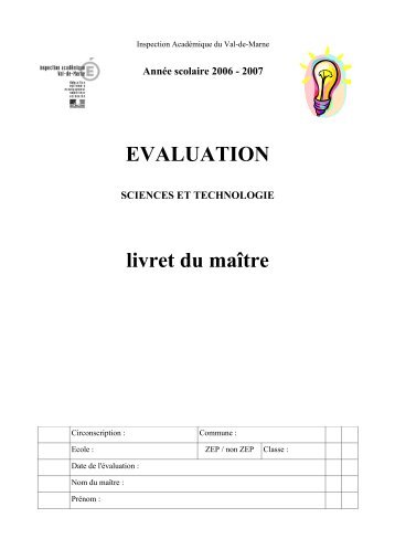 Voir ou tÃ©lÃ©charger le livret du maÃ®tre - Inspection acadÃ©mique Val ...