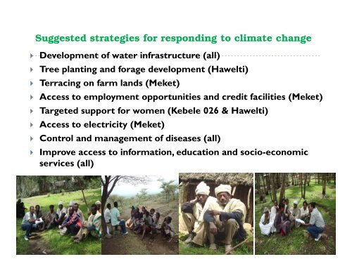 Climate change and Rural Livelihoods in Northern Ethiopia