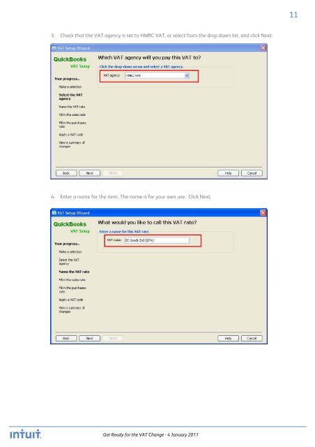 QuickBooks 2010 - Get Ready for the VAT Change 04 Jan 2011