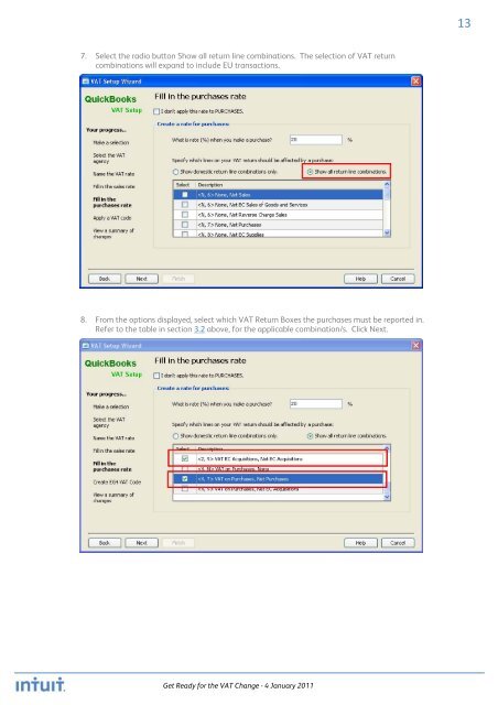 QuickBooks 2010 - Get Ready for the VAT Change 04 Jan 2011