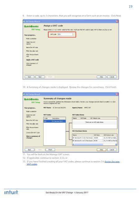 QuickBooks 2010 - Get Ready for the VAT Change 04 Jan 2011