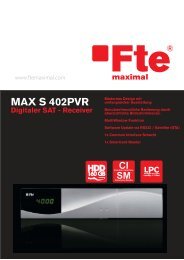 MAX S402 PVR Produktflyer - FTE Maximal