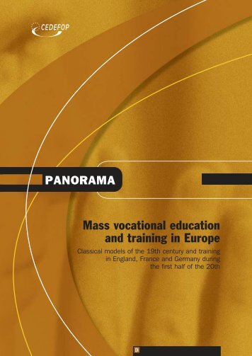Mass vocational education and training in Europe - Europa