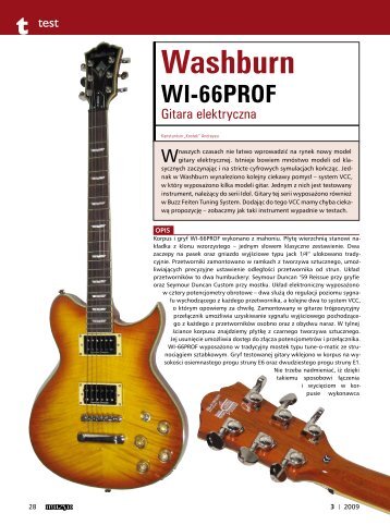 washburn wi66 prof - Music Info