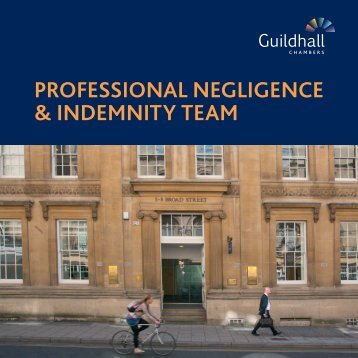 Professional Negligence & Indemnity Team - Guildhall Chambers