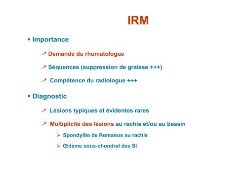 le bassin de face, le rachis lombaire face et profil