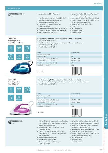 Preisliste Consumer Products 2012 - Siemens Hausgeräte