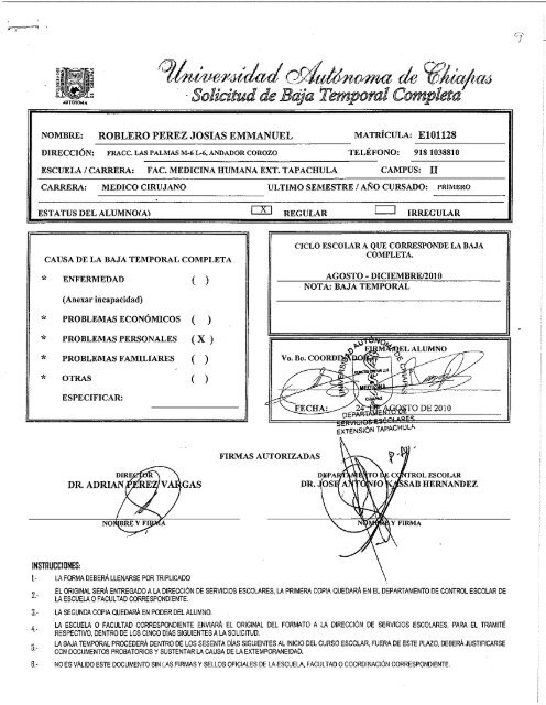 Ejemplo De Solicitud De Baja Escolar - Ejemplo Sencillo