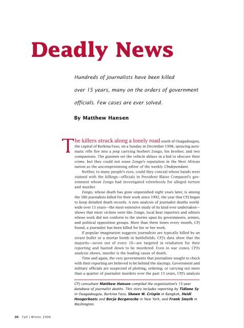 Read the magazine online (PDF) - Committee to Protect Journalists