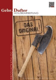 Geb. DUFTER Holzbearbeitung