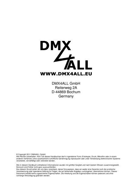 DMX-LED-DIMMER MaxiRGB - DMX4ALL GmbH