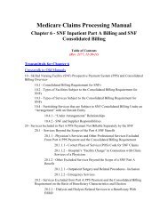 Medicare Claims Processing Manual Chapter 6 - SNF ... - AANAC