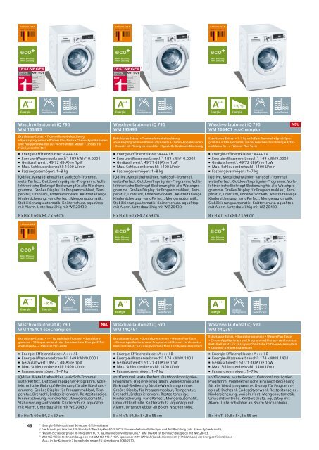 Extraklasse Hausgeräte 2012/2013 - Siemens Hausgeräte