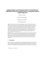 Vehicle Fatigue Load Prediction based on Finite Element ... - Simulia