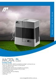 SLIDING GATES PRODUCT CODE: MOTA SL 1500 240