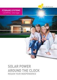 CENPAC Storage Brochure - Centrosolar AG