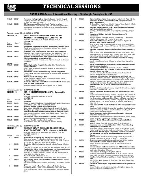 2010 ASABE Annual International Meeting - American Society of ...