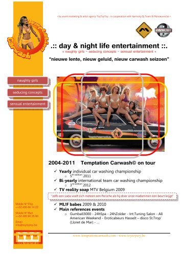 day & night life entertainment - temptation carwash