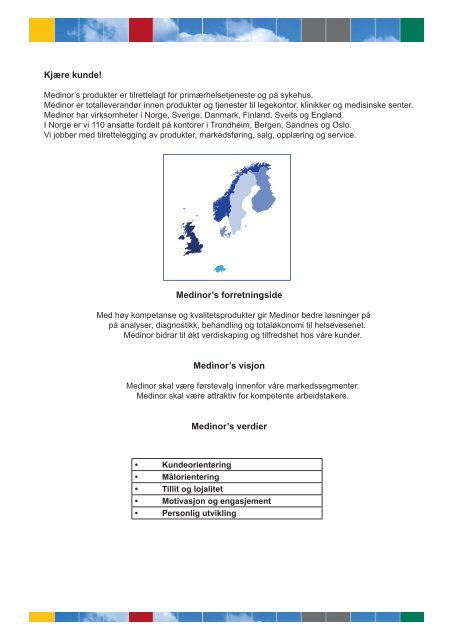 DIAGNOSTISK UTSTYR - Medinor