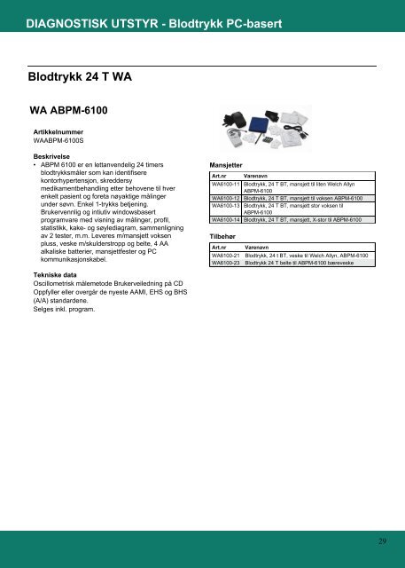 DIAGNOSTISK UTSTYR - Medinor