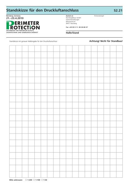 Servicehandbuch für Aussteller - Perimeter Protection