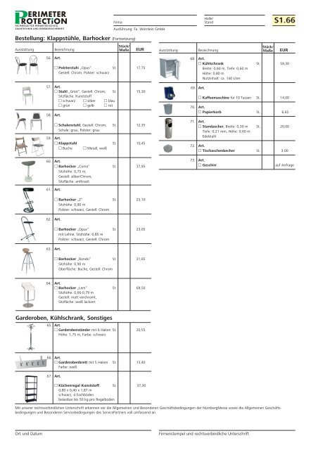 Servicehandbuch für Aussteller - Perimeter Protection