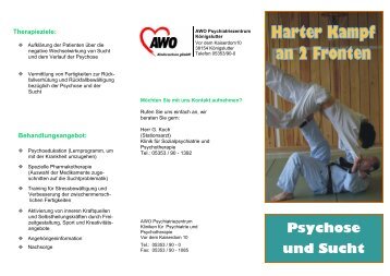 Psychose und Sucht - AWO Psychiatriezentrum