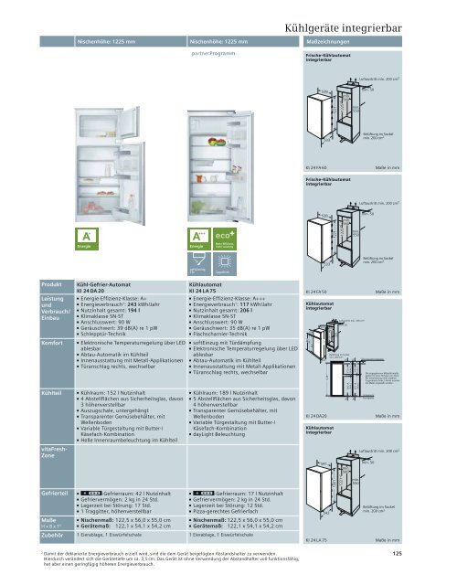 Komfort-Sets - Siemens Hausgeräte