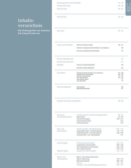 Komfort-Sets - Siemens Hausgeräte