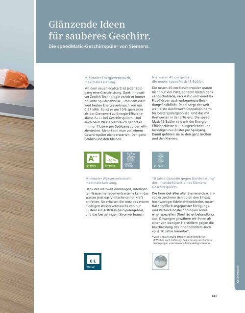 Komfort-Sets - Siemens Hausgeräte