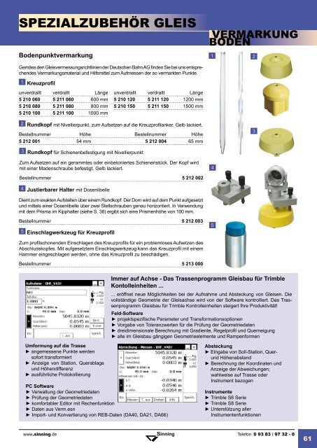 Zubehör für die Vermessung - Sinning Vermessungsbedarf GmbH