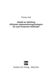 Florian Aull Modell zur Ableitung effizienter ... - Buchhandel.de