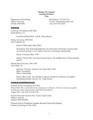 Heather M. Claypool Assistant Professor Vitae - Users.muohio.edu